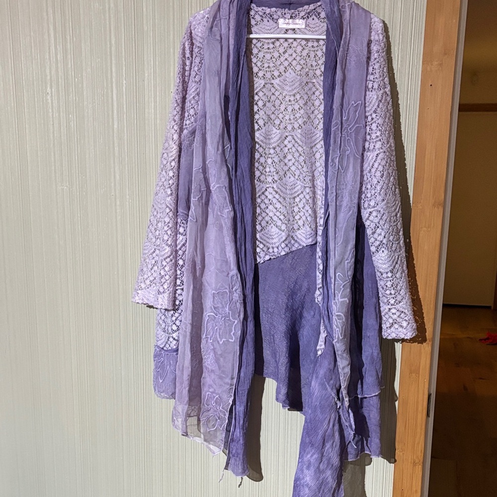 Simply Couture Purple Lace Jacket